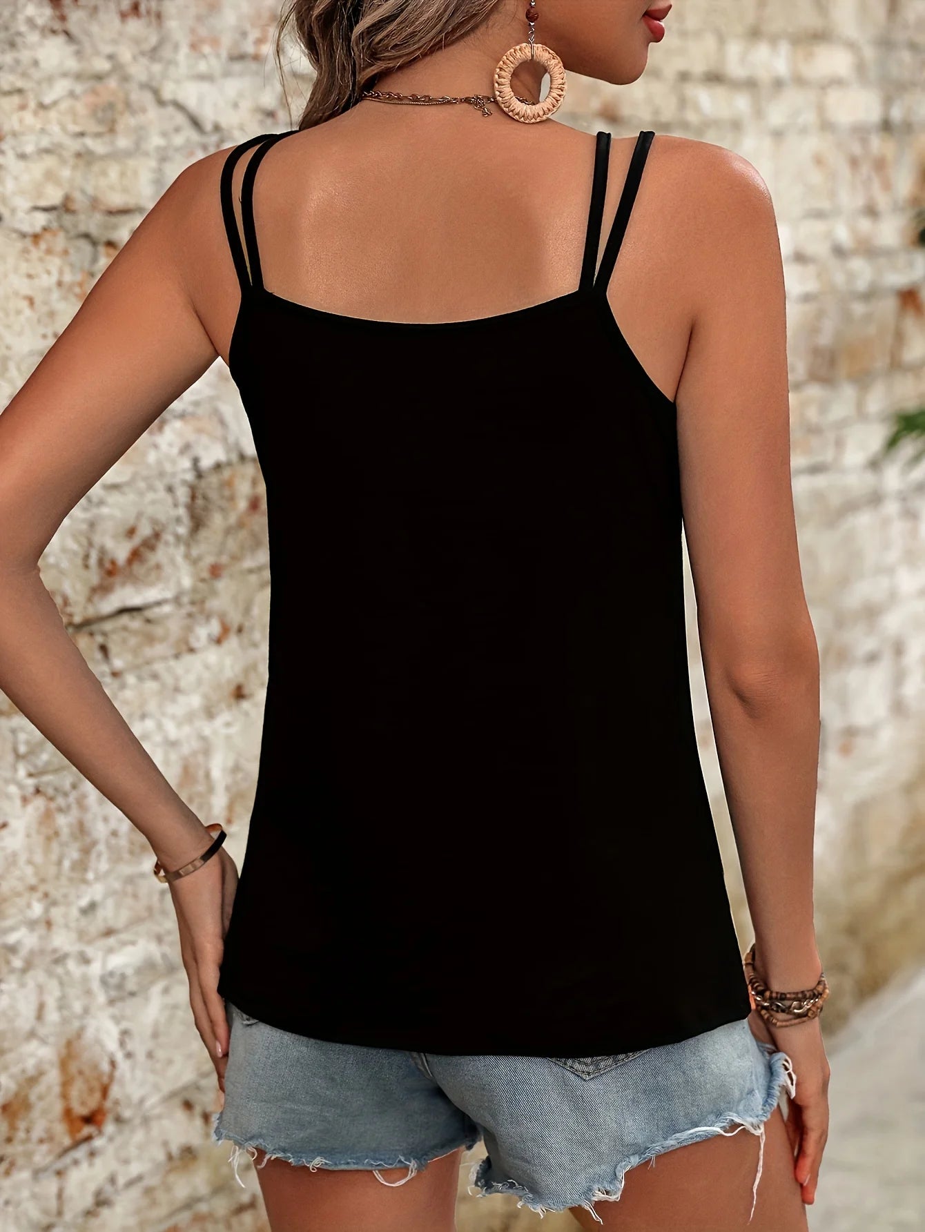 Summer Elegant Color Block Striped Vest for Women Casual Indie Folk V Neck Camis Vacation Sleeveless Tank Tops