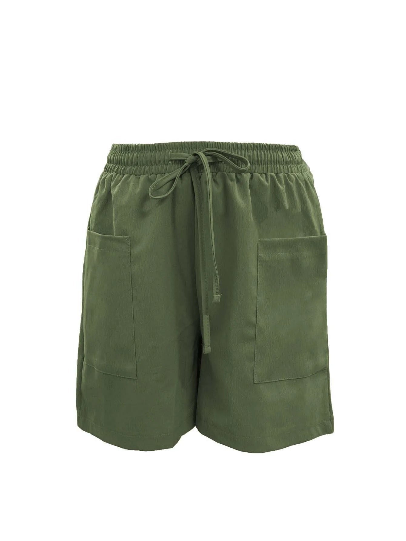 Women's High Waist 4 Inch Shorts Summer - Loose Fit Casual Shorts with Pockets, Solid Color Bermuda Shorts for Outfits